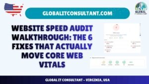 Website Speed Audit Walkthrough The 6 Fixes That Actually Move Core Web Vitals