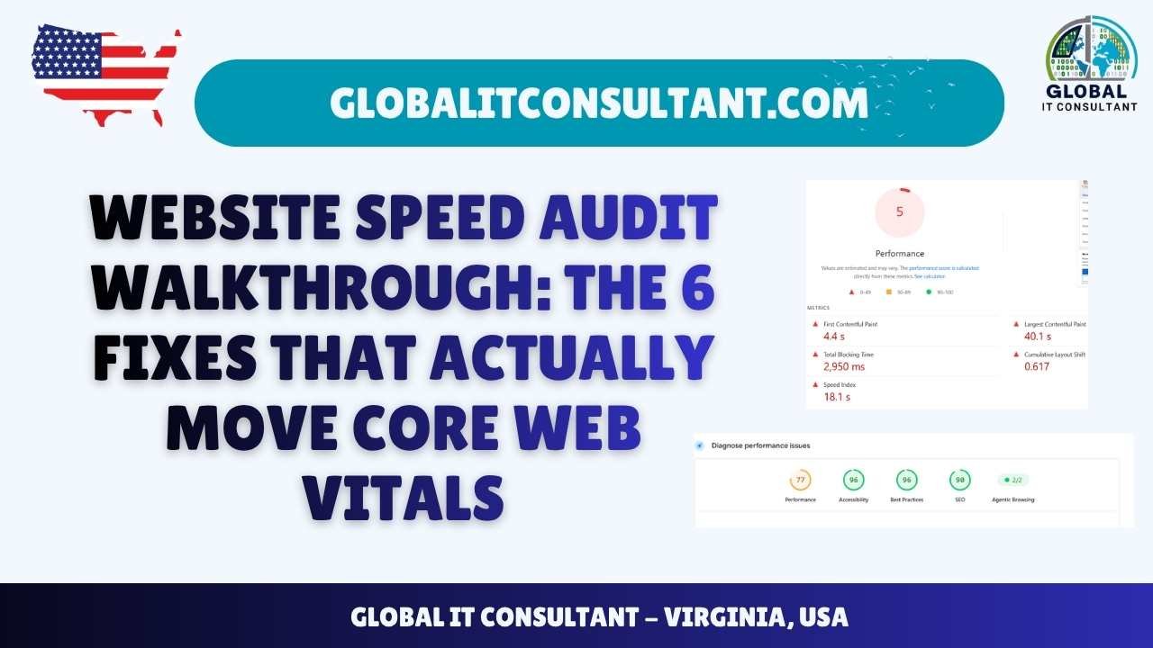 Website Speed Audit Walkthrough The 6 Fixes That Actually Move Core Web Vitals